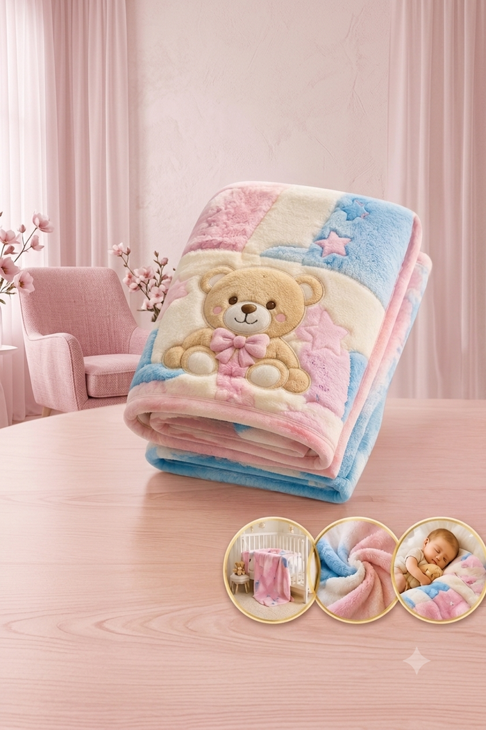 Imported Premium Baby Blanket – Ultra Soft, Warm & Cozy