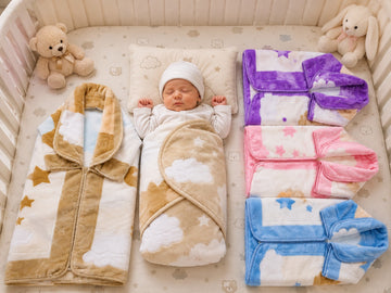 Cotton Baby Receiving Blanket Anti Startle Swaddle Wrap with Hat NewBorn Sleeping Bag Adjustable Infant Swaddling Baby Items
