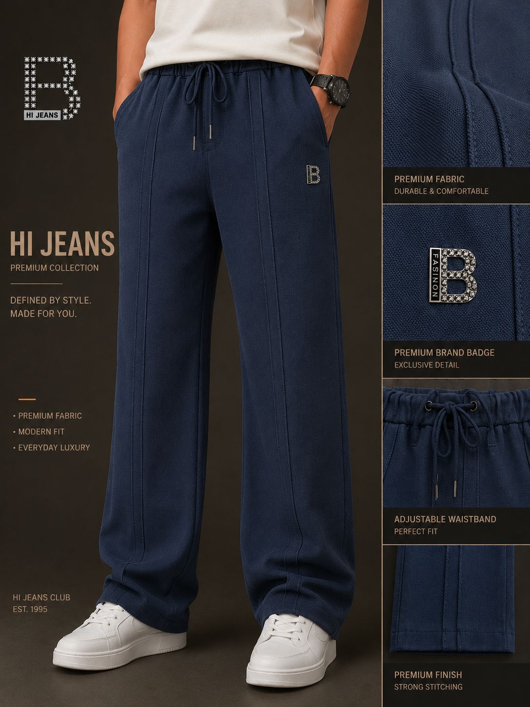 Boys Imported Dobby Textured Trouser | Ages 3–14