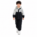 Boys imported 3-piece suit in black and grey