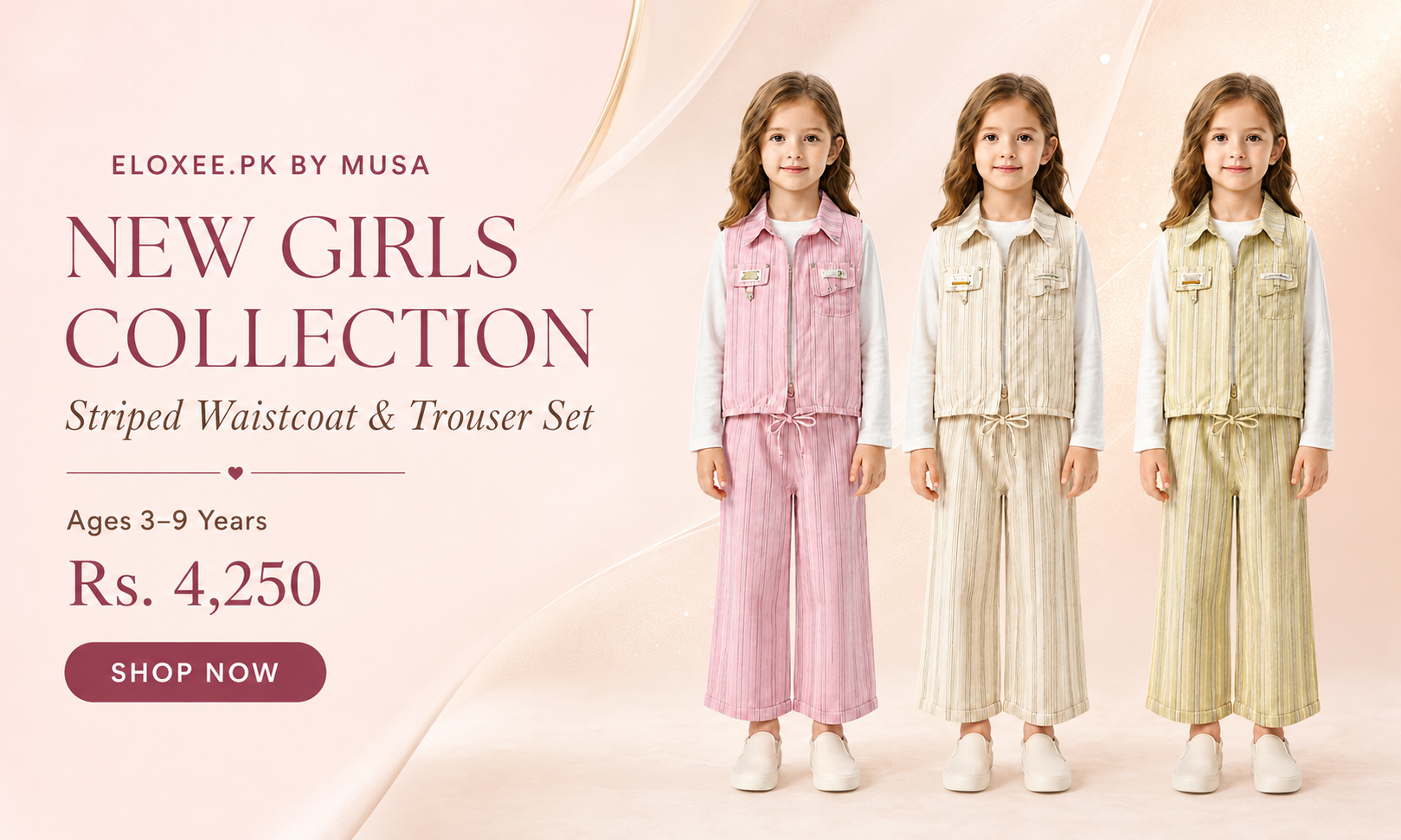 Eloxee New Girls Collection homepage banner