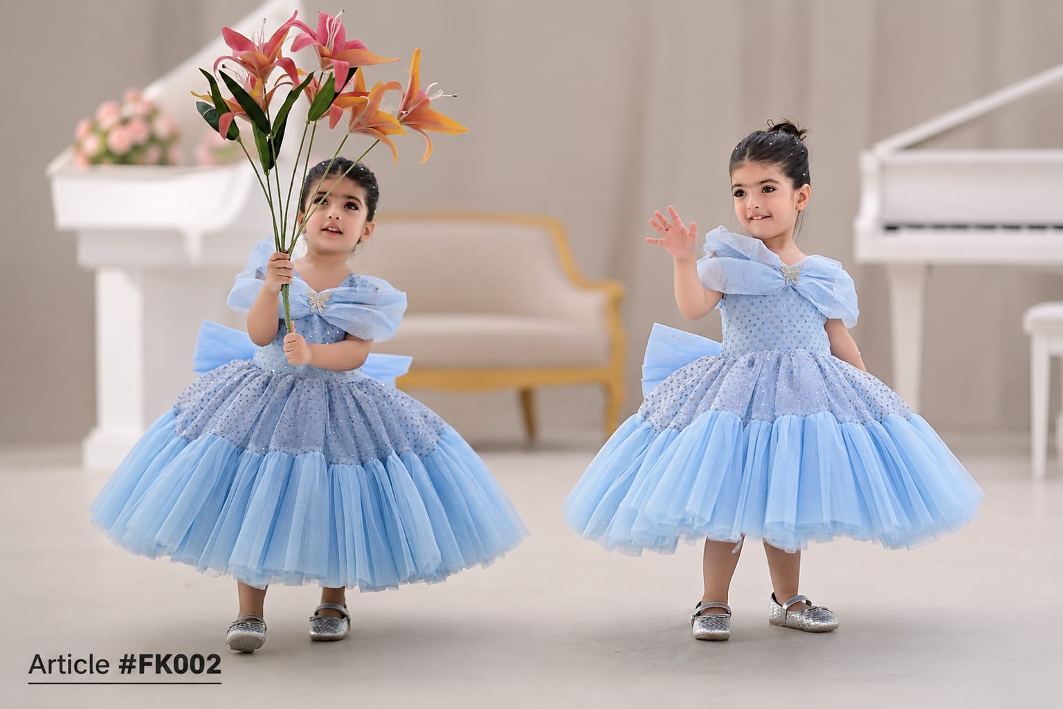 Sky Blue Girls Fairy Frock Article FK002