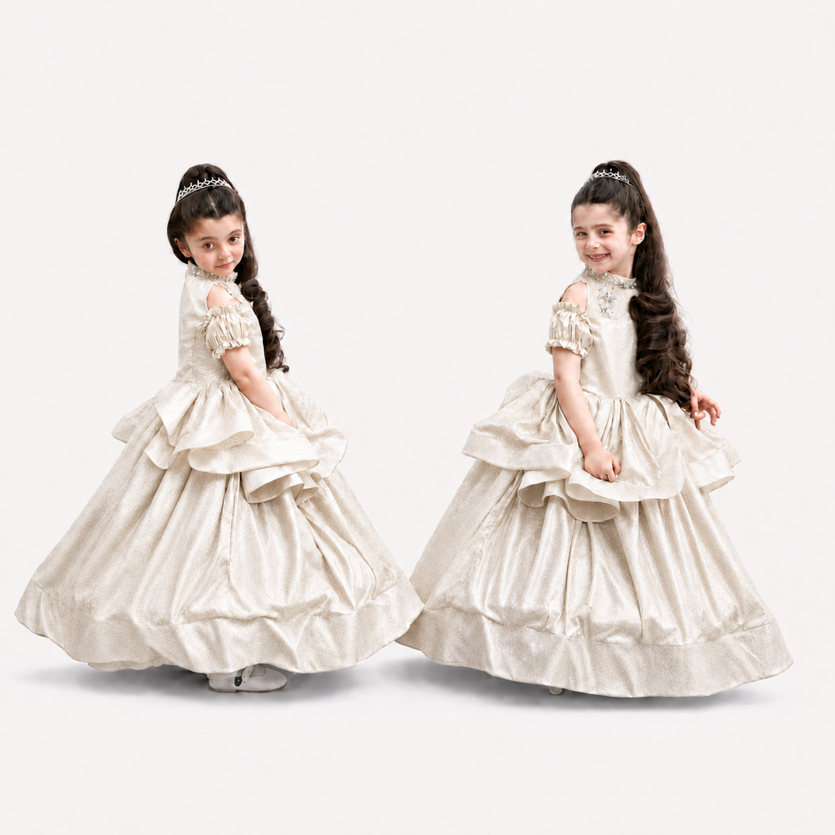 Premium Moonlight Fairy Frock in Champagne Cream